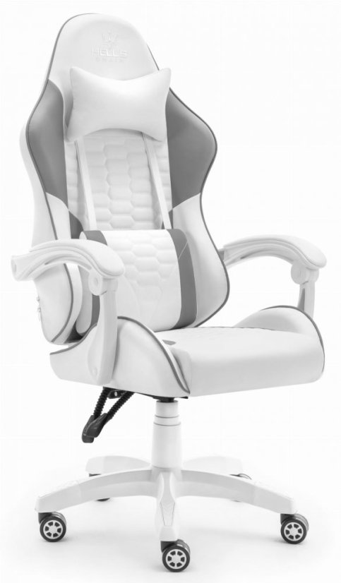 Herné kreslo HC-1000 Gray-White látkové