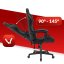 Scaun de gaming negru 1004 BLACK Scaun de gaming negru 1004 BLACK
