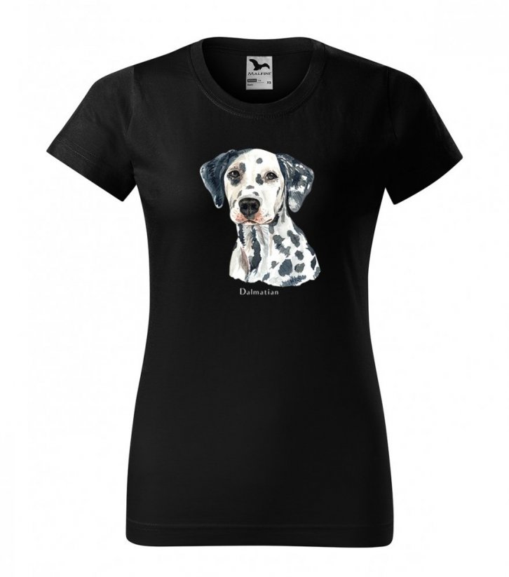Sodobna ženska majica za ljubitelje dalmatinskih psov