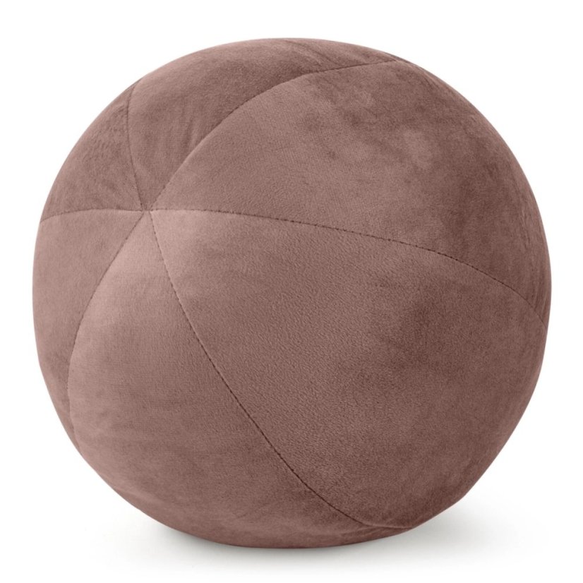 Luxusný mäkký zamatový vankúš v tvare gule