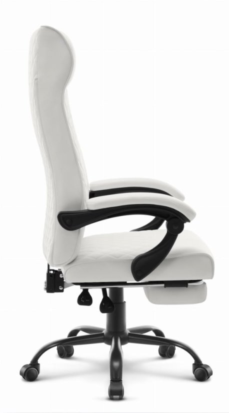 Luxusní kancelářská židle HC-1030 bílá ekokůže