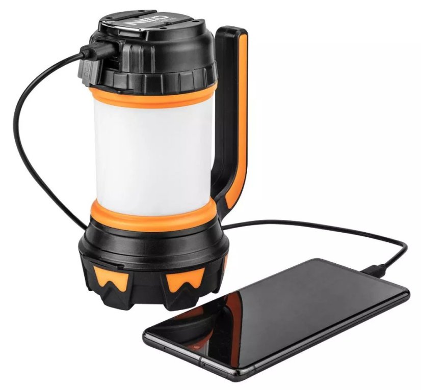 Lampada da campeggio a LED ricaricabile con powerbank 3in1 800 lm