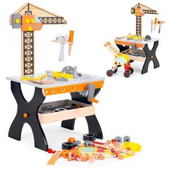Drevená dielňa pre deti, stolík na náradie Ecotoys