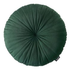 Rustikální zelený dekorativní kulatý polštář 45 cm