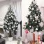 Umělý vánoční stromek na pníku zasněžená borovice 190 cm