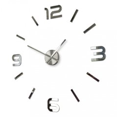 Design-Spiegel-Wanduhr zum Aufkleben, 80 cm