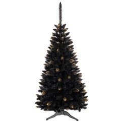 Schöner Weihnachtsbaum mit goldenen Zweigen 220 cm