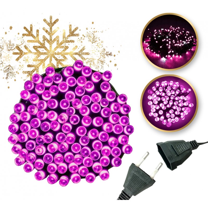 Ružové LED dekoratívne svetlá - vnútorné