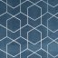 Tenda decorativa blu con sospensione su anelli metallici 135 x 250 cm