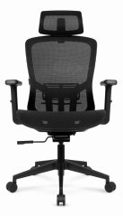 Ergonomická kancelárska stolička HC-1045 so sieťovaným operadlom - čierna