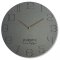 Elegante graue Uhr für das Wohnzimmer
