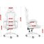 Ergonomické herné kreslo HC-1014 - biele