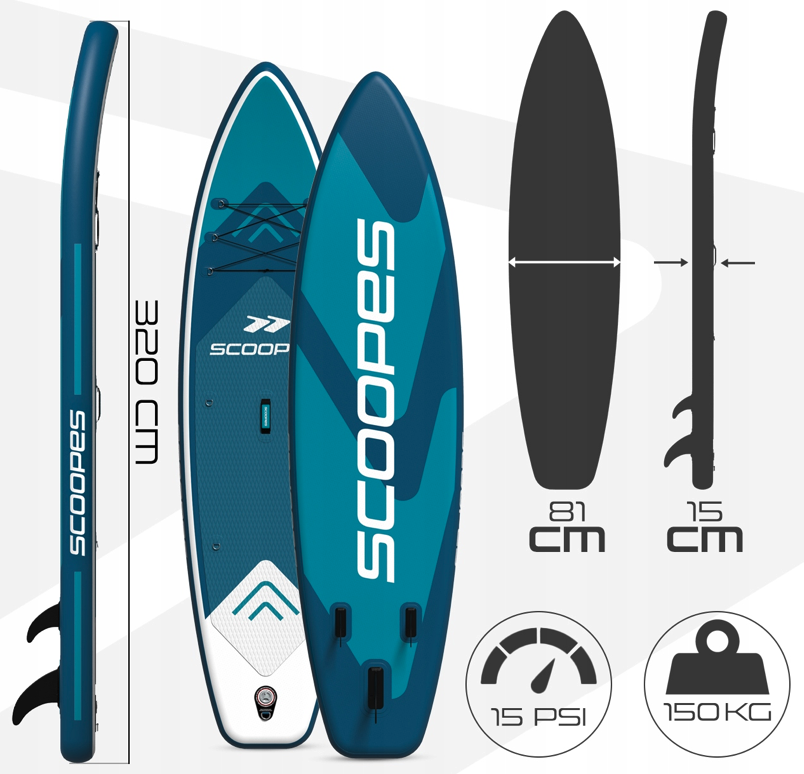 Paddleboard VELO 320 + Zubehör