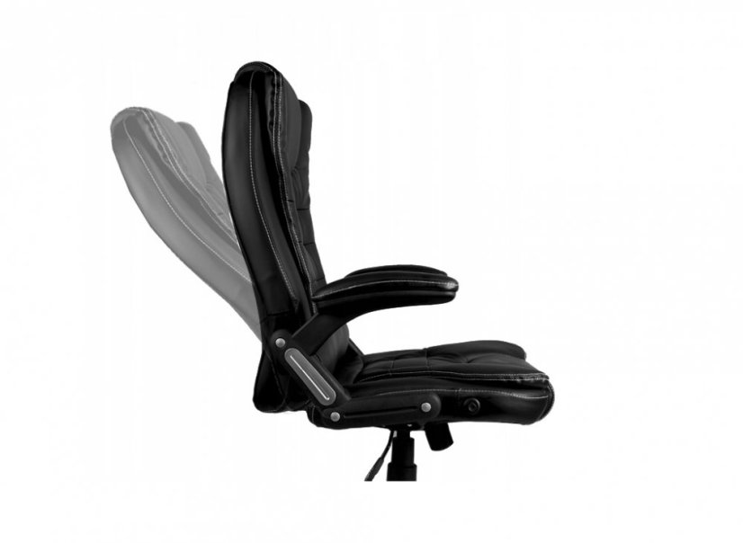 Masážní křeslo v červené ekokůži BSB001M