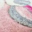 Roztomilý koberec do dětského pokoje růžové barvy