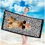 Plážová osuška s motivem pejska s brýlemi 100 x 180 cm