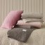 Růžový velurový přehoz na postel Feel 240 x 260 cm