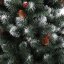 Luxusný vianočný stromček jedľa zdobená jarabinou a šiškami 220 cm