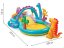 Piscina a forma di parco giochi con dinosauro