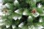 Krásná vánoční borovice zdobená šiškami 180 cm