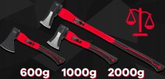 Set od 3 sjekire RTZS0054 - 600 g / 1 000 g / 2 000 g