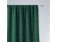Елегантна тъмнозелена завеса със златиста декорация и перделик 140 х 260 см