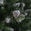 Nádherný umělý vánoční stromek borovice se šiškami 220 cm