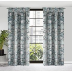 Záves s potlačou rozkvitnutých magnólií na riasiacu pásku 140 x 270 cm 