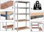Stabilni metalni stalak za odlaganje sa 5 polica 180 x 90 x 40 cm