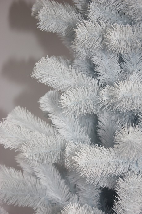 Albero natalizio di lusso, abete colore bianco 220 cm