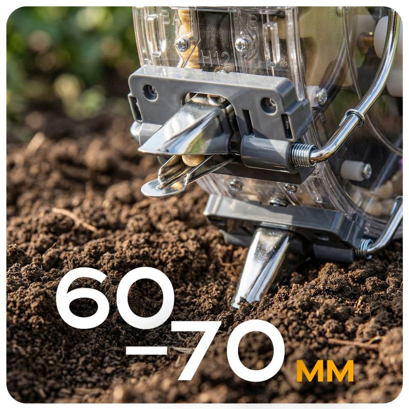 Ruční secí stroj - nastavitelný výsev, zásobník 3,7 kg