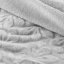 Kvalitná teplá deka v sivej farbe s motívom kvetov