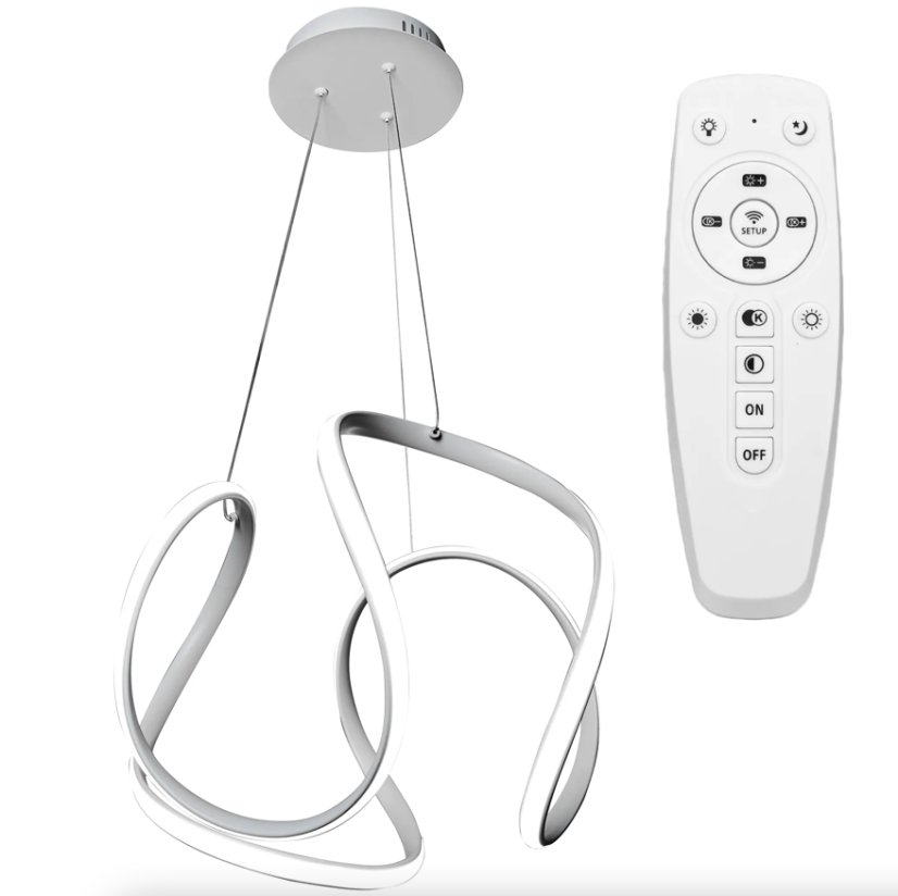 Elegantné moderné LED stropné svietidlo s diaľkovým ovládaním