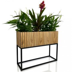 Topf aus natürlichem Eichenfurnier LOFT FIORINO 62X22X50 cm