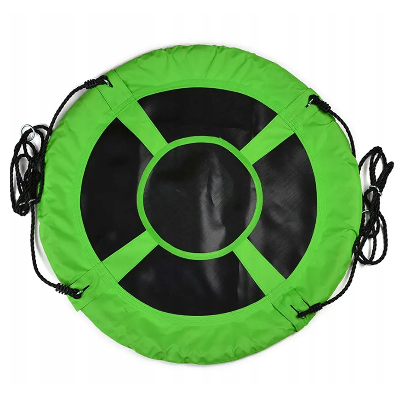 Závesný hojdací kruh pre deti v zelenej farbe