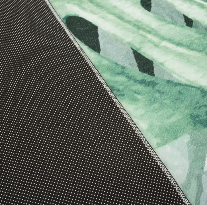 Moderner Teppich FLANNEL mit Monstera-Motiv