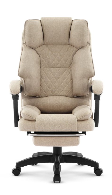 Ergonomikus irodai szék HC-1031 lábtartóval - bézs színű
