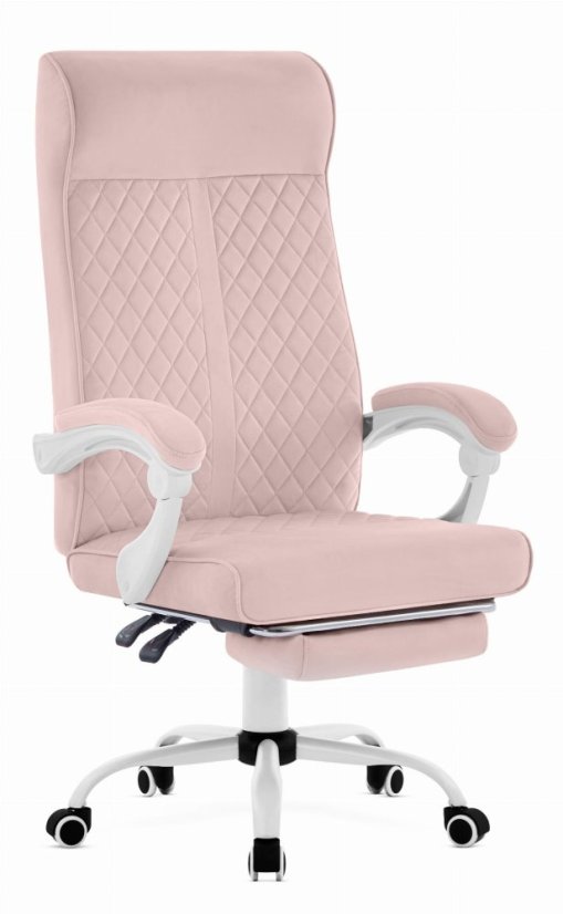 HC-1030 ergonómikus irodai szék rugós üléssel és 120 kg teherbírással – rózsaszín