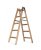 Scala in legno a due pezzi 2 x 5 con capacità di carico di 150 kg