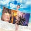 Brisača za plažo z vzorcem sončnega zahoda, 100 x 180 cm