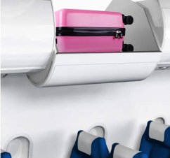Valiză de călătorie roz pentru copii cu unicorn 45 l