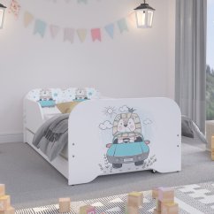 Kvalitná detská posteľ s levíkom 140 x 70 cm