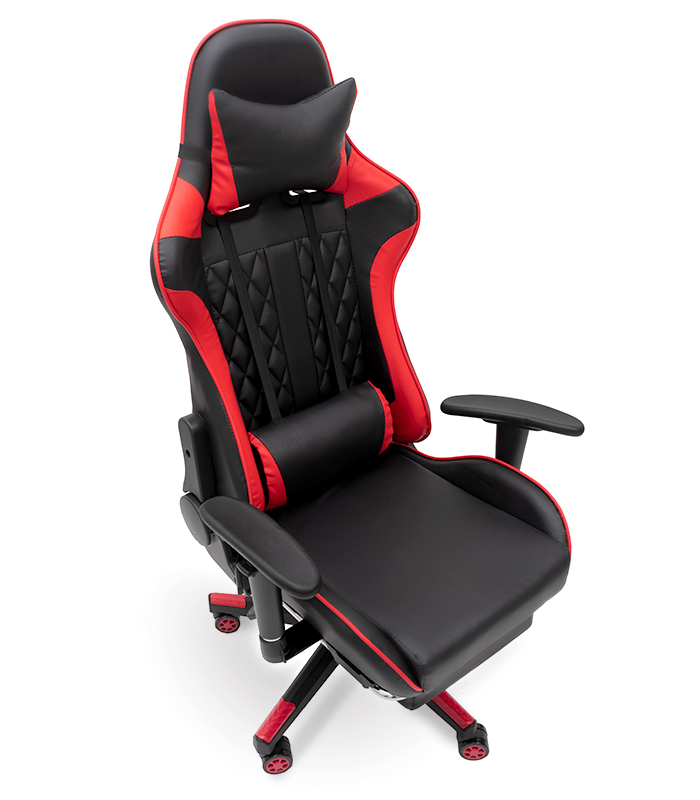 Masszázs játékszék lábtartóval - piros