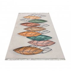 Protiskluzový koberec s motivem listů