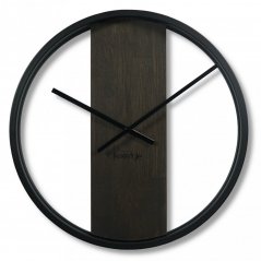 Дизайнерски стенен часовник в цвят венге 50 см