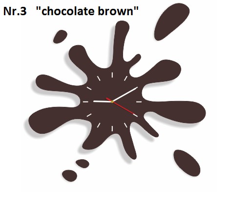 Modern falióra fröccsenő formájú