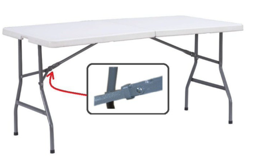 Cateringový stôl do záhrady rozkladací - Rozmer stola: Šírka: 70 cm | Dĺžka: 180 cm