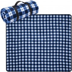 Одеяло за пикник карирано синьо