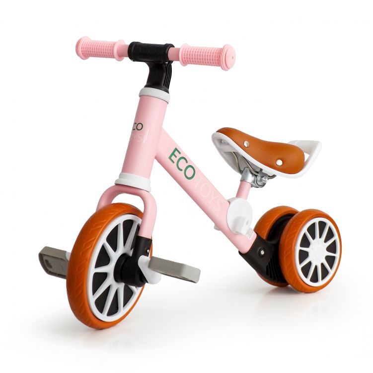 Balance-Dreirad für Kinder in rosa ECOTOYS