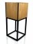 Луксозна саксия от естествен дъб от колекцията LOFT FIORINO 22X22X50 см